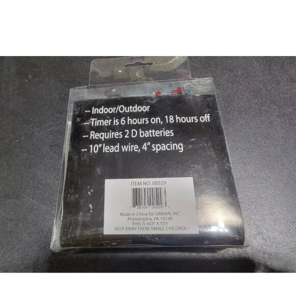 50 LED Lights Battery Operated With Timer Multi-Color Bulbs Indoor / Outdoor - Picture 6 of 6